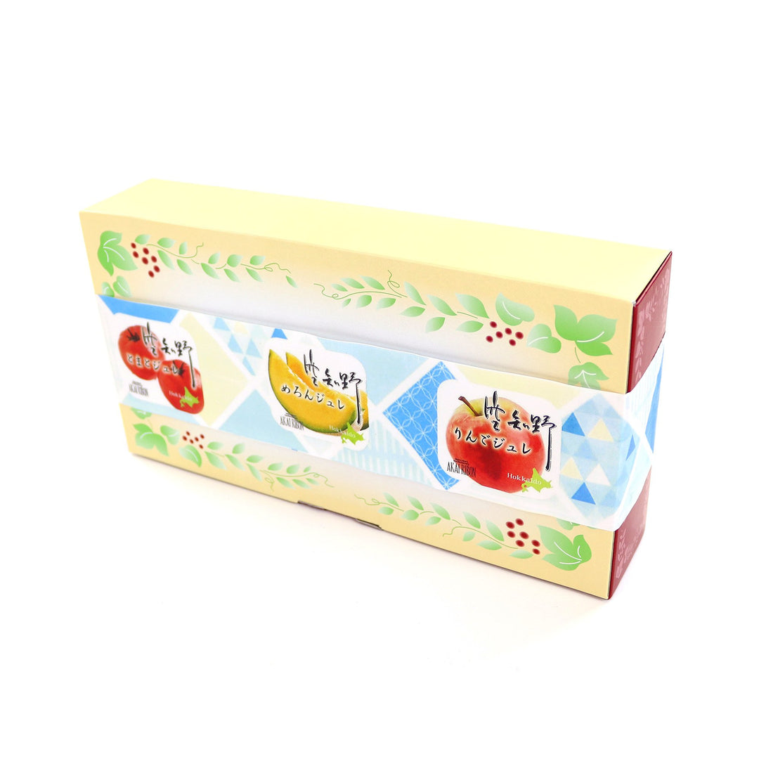Akai Ribon Gift Box: Fruit Jellies (3 Flavors, 5 Pouches)