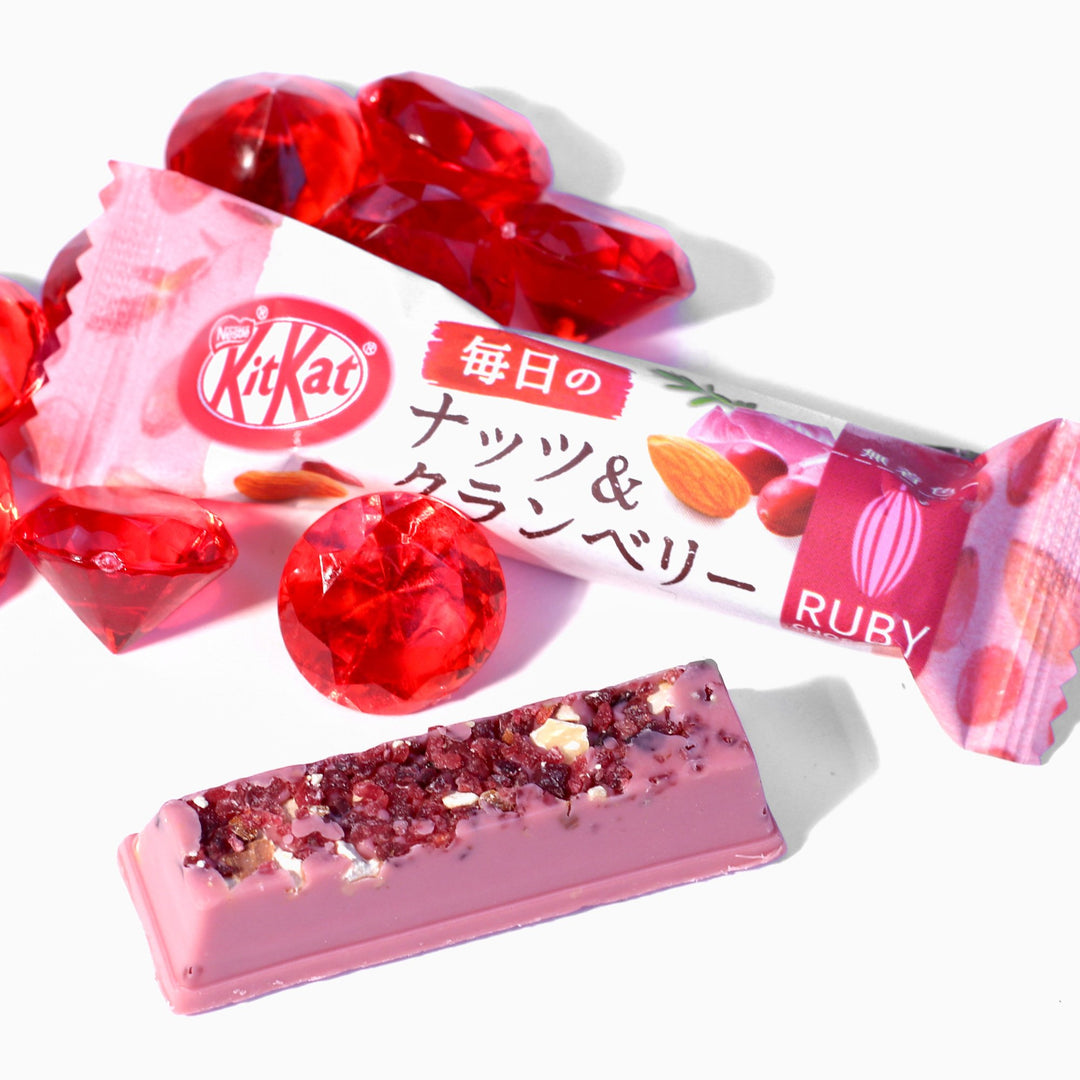 Japanese Kit Kat: Ruby Chocolate Nuts + Cranberry
