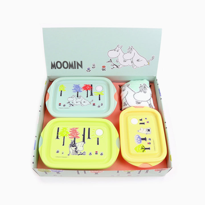 Moomin Food Containers + Towel