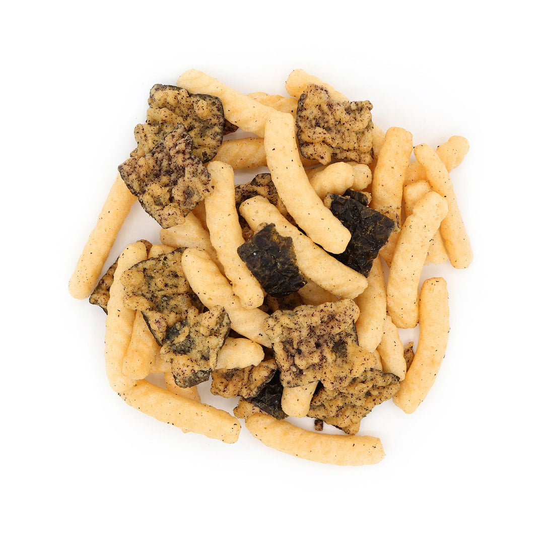 Seaweed Tempura and Shrimp Chips Mix: Plum + Red Shiso (1 Bag)