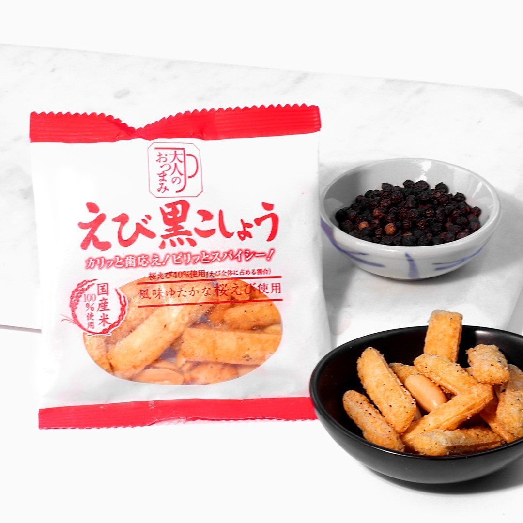 Market - Otona No Otsumami Crunch: Ebi + Black Pepper (4 Packs)