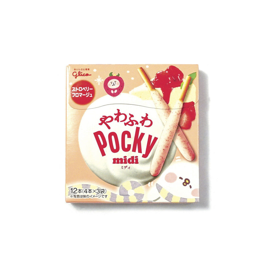 Past Snack - Pocky Midi Strawberry Fromage ポッキー ミディ ストロベリーフロマージュ